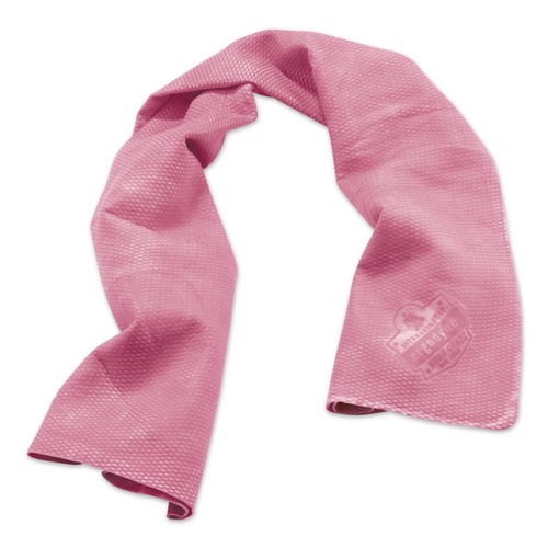 Safety & First Aid | Ergodyne 12442 Chill-Its 6602 29.5 in. x 13 in. One Size Fits Most Evaporative PVA Cooling Towel - Pink image number 0