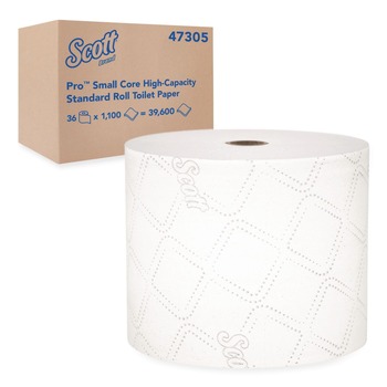 Scott 47305 2-Ply Septic Safe Pro Small Core High Capacity/SRB Bath Tissue - White (36/Carton)