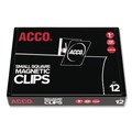 Paper Clips, Binder Clips, & Fasteners | ACCO A7072131A 0.88 in. Jaw Capacity Magnetic Clips - Silver (12/Pack) image number 0