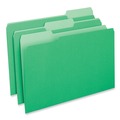 File Folders | Universal UNV15302 1/3-Cut Tabs Legal Size Interior File Folders - Green (100/Box) image number 1