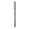 Pens | uni-ball 60126 VISION Fine 0.7 mm Black Ink Roller Ball Pen Stick - Silver/Black/Clear Barrel (1 Dozen) image number 1