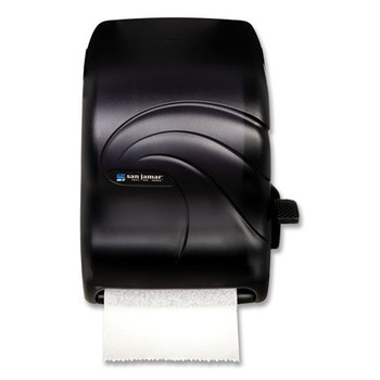 San Jamar T1190TBK 12.94 x 9.25 x 16.5 Oceans Lever Roll Towel Dispenser - Black Pearl