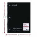 Notebooks & Pads | Universal UNV66630 10.5 in. x 8 in. 1-Subject Quadrille Rule Wirebound Notebook - Black Cover image number 4