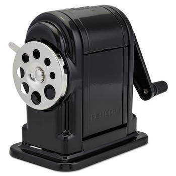 PRODUCTS | X-ACTO 1001 Ranger 55 3.25 in. x 6 in. x 5.5 in. Manually-Powered Classroom Manual Pencil Sharpener - Black