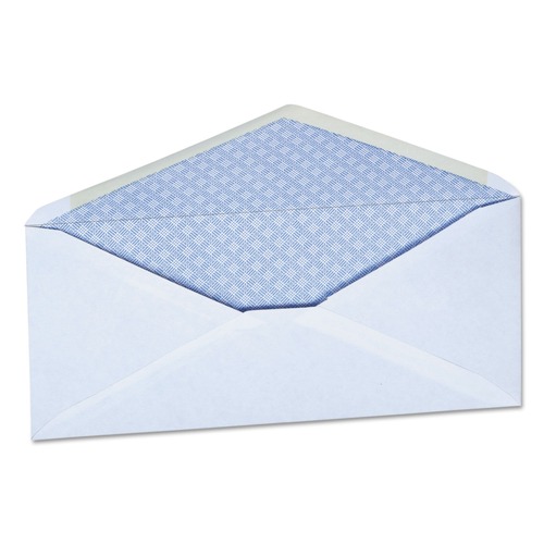 Just Launched | Universal UNV35202 #10 Monarch Flap Open-Side Security Tint Gummed Business Envelope - White (500/Box) image number 0