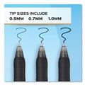 Pens | Paper Mate 2095449 Profile Medium 0.7 mm Retractable Gel Pen - Blue (36/Pack) image number 2