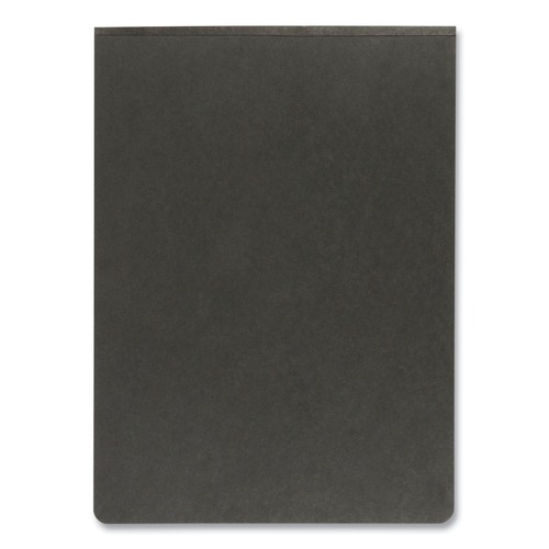 File Folders | Oxford 71306EE 8.5 in. x 11 in. 2 in. Capacity Two-Prong Metal Fastener Pressboard Report Cover with Reinforced Top Hinge - Black image number 0