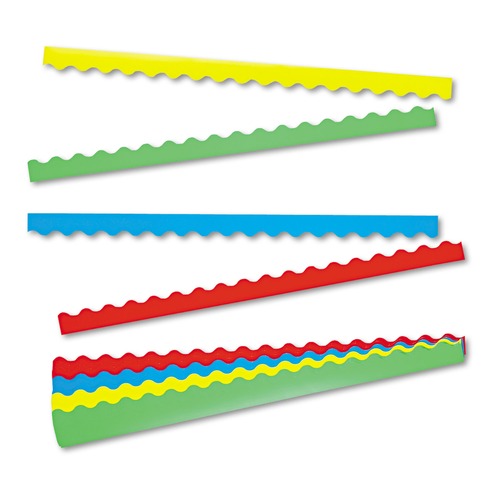 Linen and Table Accessories | TREND T9001 2.25 in. x 39 in. Terrific Trimmers Border Variety Pack - Assorted Colors (48/Set) image number 0