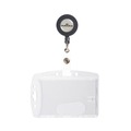 Label & Badge Holders | Durable 801219 Vertical/Horizontal Reel ID/Security Card Holder Set - Clear (10/Pack) image number 3