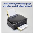 Dividers & Tabs | Avery 11515 Print-On 11 in. x 8.5 in. 5-Tab 3-Hole Customizable Punched Dividers - White (5/Pack) image number 5