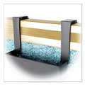 Desk Shelves | Deflecto 391404 Break-Resistant Plastic Partition Brackets for 2.63 to 4.13 Wide Partition Walls - Black (2/Set) image number 3