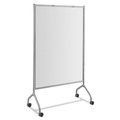 White Boards | Safco 8511GR 42 in. x 21.5 in. x 72 in. Impromptu Magnetic Whiteboard Collaboration Screen - Gray/White image number 1