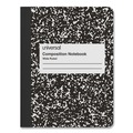 Notebooks & Pads | Universal UNV20930 9.75 in. x 7.5 in. Wide/Legal Rule Composition Book - Black Marble Cover (100 Sheets) image number 0