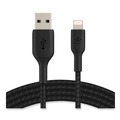 Electronic Adapters & Chargers | Belkin CAA002BT2MBK 6.6 ft. BOOST CHARGE Braided Apple Lightning to USB-A ChargeSync Cable - Black image number 0