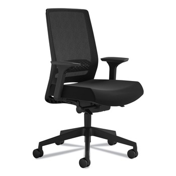OFFICE CHAIRS | Safco 6830STBL Supports Up to 275 lbs. 18 in. to 22 in. Seat Height Medina Deluxe Task Chair - Black
