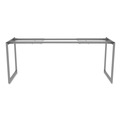 Office Desks & Workstations | Alera ALELSTB24GR Open Office Desk Series 47.25 to 70.78w x 23.63d x 28.5h Adjustable O-Leg Desk Base - Silver image number 3