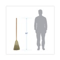 Brooms | Boardwalk BWKBR10001 60 in. Corn Brooms - Black/Natural (6/Carton) image number 2