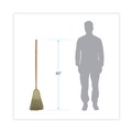 Brooms | Boardwalk BWKBR10001 60 in. Corn Brooms - Black/Natural (6/Carton) image number 2
