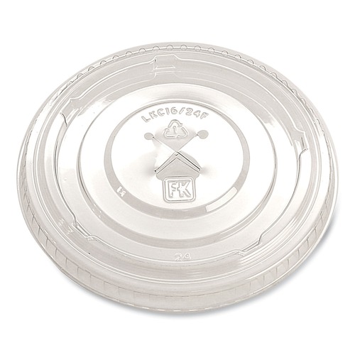 Cups and Lids | Fabri-Kal 000000000009508079 X-Slot Greenware Cold Drink Lids Fits 16 oz. to 24 oz. Cup - Clear (1000/Carton) image number 0