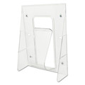 Desk Shelves | Deflecto 55501 9.13 in. x 3.25 in. x 11.88 in. Stand-Tall Wall-Mount Magazine Literature Rack - Clear image number 2
