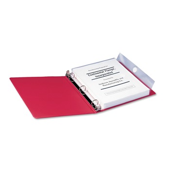 BINDERS AND BINDING SUPPLIES | Smead 89500 9 x 11.5 Poly Ring Binder Pockets - Clear (3/Pack)