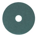 Labor Day Sale | Boardwalk BWK4013GRE 13 in. Diameter Heavy-Duty Scrubbing Floor Pads - Green (5/Carton) image number 0