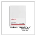 Report Covers & Pocket Folders | Universal UNV56417 2-Pocket 11 in. x 8-1/2 in. Laminated Cardboard Paper Portfolios - White (25/Pack) image number 2
