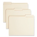 File Folders | Smead 10434 0.75 in. Expansion Reinforced 1/3-Cut Tab 14-pt Manila File Folders - Letter Size/Manila (100/Box) image number 2