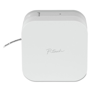 LABELS AND LABEL MAKERS | Brother P-Touch PTP300BT PT-P300BT P-touch 2.5 in. x 4.6 in. x 4.6 in. 20 mm/s Print Speed Label Maker - CUBE