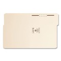File Folders | Smead 14534 1/3-Cut Tabs Assorted 0.75 in. Expansion 1 Fastener Letter Size Top Tab Fastener Folders - Manila Exterior (50/Box) image number 1