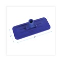 Mops | Boardwalk 528170 4 in. x 9 in. Plastic Swivel Pad Holder - Blue (12/Carton) image number 6
