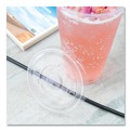 Cups and Lids | Karat C-KCL1045 32 oz. Cold Cup Flat PET Plastic Lids - Clear (600/Carton) image number 3