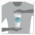 Just Launched | Dart 32AJ20H 32 oz. Horizon Hot/Cold Foam Drinking Cups - Teal/White (400/Carton) image number 7