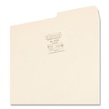 File Folders | Smead 10386 0.75 in. Expansion 2/5-Cut Tab Reinforced Guide Height File Folders - Letter Size/Manila (100/Box) image number 2