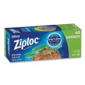 Food Service | Ziploc 383179 6.5 in. x 5.88 in. Resealable Sandwich Bags - Clear (480/Carton) image number 3