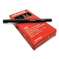 Pens | Universal UNV50502 0.7mm Porous Point Pens - Medium, Black (1 Dozen) image number 2