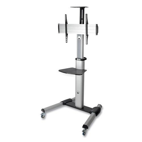 Project & Display Boards | Tripp Lite DMCS3270XP 32.6 in. x 27.6 in. x 81.5 in. Flat Panel Floor Stand with -12 to plus5 Tilt Range and 110 lb. Capacity - Silver/Black image number 0