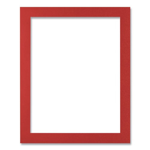 Floor Signs & Safety Signs | Deflecto 68776R Self Adhesive Sign Holders with 8.5 x 11 Insert - Clear with Red Border Frame (2/Pack) image number 0