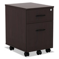 Office Carts & Stands | Alera ALEVABFMY Valencia Series 15.88 in. x 19.13 in. x 22.88 in. Mobile Box Mobile Pedestal Box File Cabinet - Mahogany image number 0