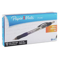 Pens | Paper Mate 89465A Bold 1.4 mm Profile Retractable Ballpoint Pen - Black Ink, Translucent Black Barrel (1-Dozen) image number 0