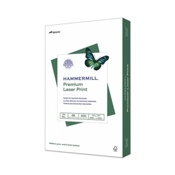Hammermill 10462-0 Premium Laser 24 lbs.11 in. x 17 in. Print Paper - 98 Bright White (500/Ream)