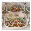 Food Trays, Containers, and Lids | World Centric BQSC32LFS 8.3 in. x 8.3 in. x 1.8 in. 32 oz Paper Fiber Bowls - Natural (400/Carton) image number 1