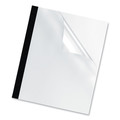 Sheet Protectors | Fellowes Mfg Co. 5256601 11 in. x 8.5 in. 91 to 120 Sheet Capacity Unpunched Thermal Binding System Presentation Covers - Clear (10/Pack) image number 1