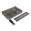 Just Launched | Alera ALESW503618BA 36 in. x 18 in. x 72 in. 4-Shelf Wire Shelving Starter Kit - Black Anthracite image number 7