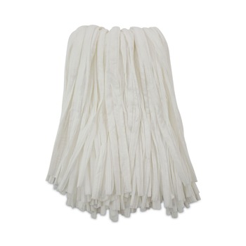 Boardwalk BWKBW2024 #24 Nonwoven Rayon/Polyester Cut End Edge Mop - White (12/Carton)