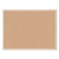 Bulletin Boards | U Brands 003U00-01 47 x 35 Cork Bulletin Board - Tan Surface/Birch Wood Frame image number 0