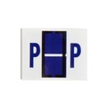 Labels | Smead 67086 1 in. x 1.25 in. "P" End Tab Filing Label - White/Violet (500/Roll) image number 1