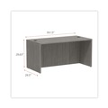Office Desks & Workstations | Alera ALEVA216030GY 59.13 in. x 29.5 in. x 29.63 in. Valencia Series Straight Front Desk Shell - Gray image number 5