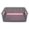 Boxes & Bins | Advantus 40327 14.25 in. x 10.25 in. x 4.75 in. Weave Bins - Black (2/Pack) image number 3