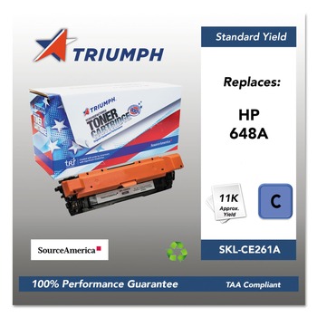 Triumph SKL-CE261A 751000NSH1115 CE261A (648A) 11,000 Page-Yield Remanufactured Toner - Cyan